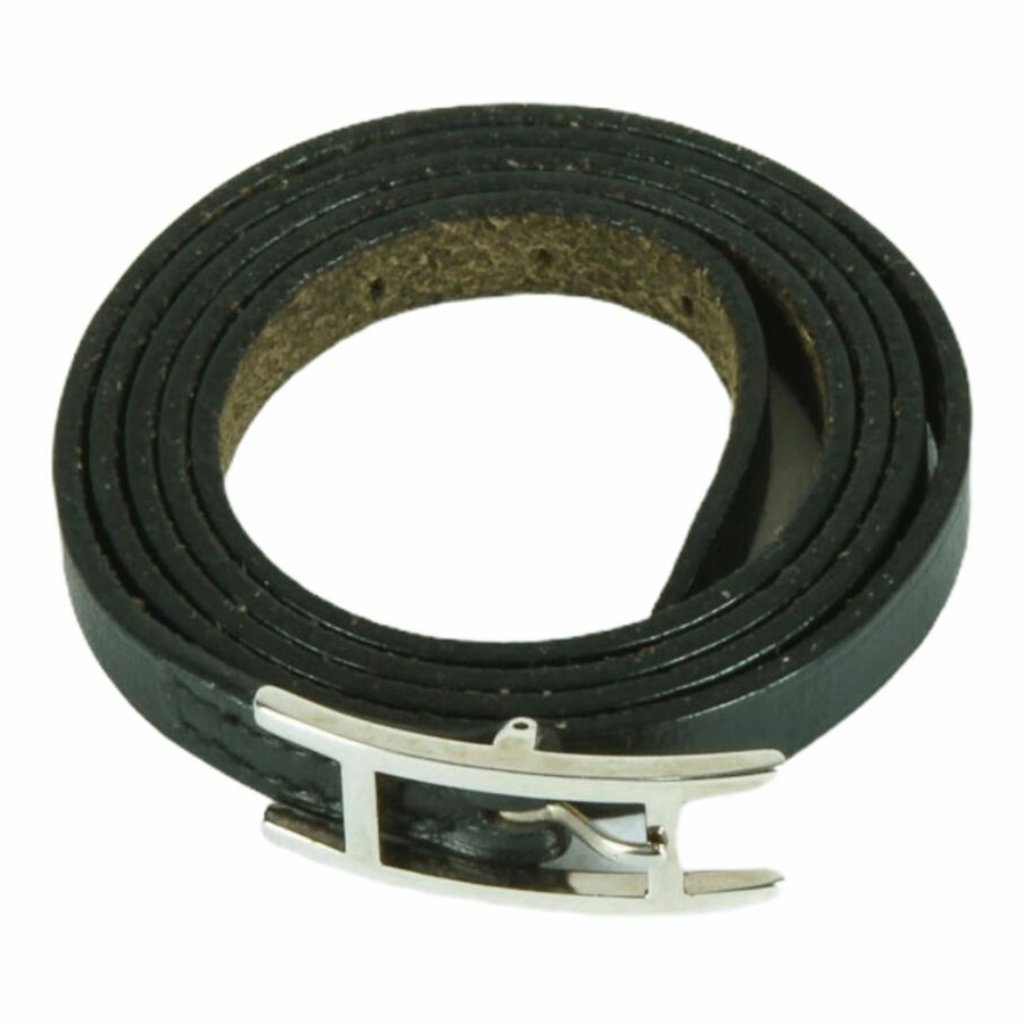 Hermes Black Leather Belt Or Bracelet